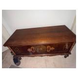 Lane Cedar Hope Chest Blanket Trunk Inlaid Wood Vintage Good