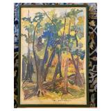 Framed Evergreenery Limited Edition Print 3/71 Dick Mann Woodland Art