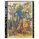 Framed Evergreenery Limited Edition Print 3/71 Dick Mann Woodland Art