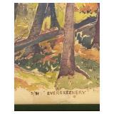 Framed Evergreenery Limited Edition Print 3/71 Dick Mann Woodland Art