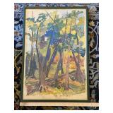 Framed Evergreenery Limited Edition Print 3/71 Dick Mann Woodland Art