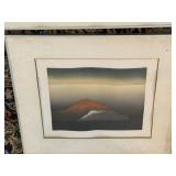 Samir Signed Limited Edition Framed Prints Pair Dawn East Mountain