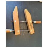 Vintage Jorgensen Wood Handscrew Clamp Made in USA Chicago Ill