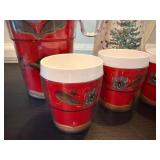 Vintage Thermo Designs Insulated Pitchers Cups Coffee Server Lot 7 Pc