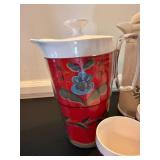 Vintage Thermo Designs Insulated Pitchers Cups Coffee Server Lot 7 Pc