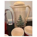 Vintage Thermo Designs Insulated Pitchers Cups Coffee Server Lot 7 Pc