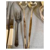Vintage Sheffield Carving Knife Set Cream Handles 11 Pc Mixed Lot