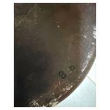 Antique Unmarked Cast Iron Dutch Oven w Lid Bail Handle No. 8 D