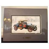 Gale Hendrickson 1912 Hudson Model 33 Runabout Framed Print Art