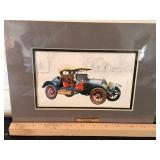 Gale Hendrickson 1912 Hudson Model 33 Runabout Framed Print Art