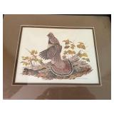 Dale C. Thompson Framed Wildlife Prints Lot of 4 Rustic Cabin Art