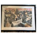 Anthony J Zaremba Allegro Signed Watercolor Painting Framed 18x24