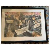Anthony J Zaremba Allegro Signed Watercolor Painting Framed 18x24