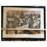 Anthony J Zaremba Allegro Signed Watercolor Painting Framed 18x24
