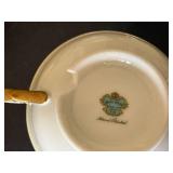 Meito China Hand Painted Japan Cream Soup Cups Floral Gilt Set of 9
