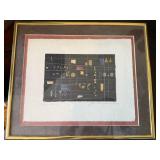 Signed Abstract Geometric Limited Edition Print 57/80 Framed