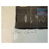 Signed Abstract Geometric Limited Edition Print 57/80 Framed