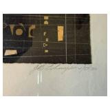 Signed Abstract Geometric Limited Edition Print 57/80 Framed
