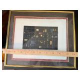 Signed Abstract Geometric Limited Edition Print 57/80 Framed