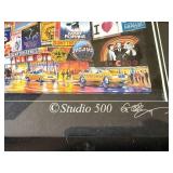 Studio 500 Framed Times Square Broadway Print Panoramic Wall Art