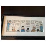 Mutts Framed Comic Strip Print Custom Matted Wall Art 12x7 Good