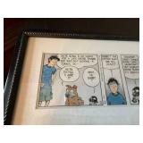 Mutts Framed Comic Strip Print Custom Matted Wall Art 12x7 Good