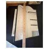 Signed Vintage Plaster Wall Sculpture Bathroom Interior Relief 1989