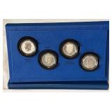 2014 50th Anniversary Kennedy Half Dollar 4 Coin Uncirculated Set - original package with COA