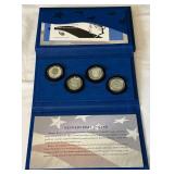 2014 50th Anniversary Kennedy Half Dollar 4 Coin Uncirculated Set - original package with COA