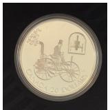2000 Canadian $20 Silver Proof Coin The H.S. Taylor Steam Buggy - Holograph! Original Packaging w/ COA