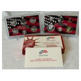 2006 Silver Proof Set 10 coins - original package with COA