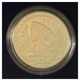 2000 Leif Ericson Millenium Proof Silver Dollar - original package with COA