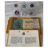 1967 Canada Proof-Like 6 coin uncirculated set - original package with COA and envelope