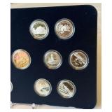 1992 Canadian 125th Anniversary 95.5% Silver 13 coin Proof Set Tray with Coins only, no external hard case, no COA