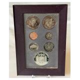 1992-S US Mint Prestige 7 Coin Proof Set - Olympics - Nolan Ryan Silver Dollar  Coins and Case only, fire damage evident