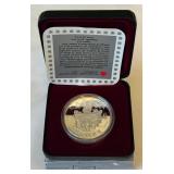 1994 Royal Canadian Proof Silver Dollar (Sled Dog Design) Original Packaging w/ COA