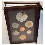 1995 Royal Canadian Double Dollar 7 Coin SPECIAL EDITION Proof Set - Hudson's Bay Company Silver Dollar w/ Peacekeeping Dollar Original Packaging w/ COA