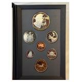 1995 Royal Canadian Double Dollar 7 Coin Proof Set - Hudson's Bay Company Silver Dollar Original Packaging w/ COA