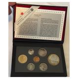1995 Royal Canadian Double Dollar 7 Coin Proof Set - Hudson's Bay Company Silver Dollar Original Packaging w/ COA