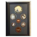 1996 Royal Canadian Double Dollar 7 Coin Proof Set - MacIntosh Silver Dollar Original Packaging w/ COA