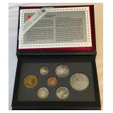 1996 Royal Canadian Double Dollar 7 Coin Proof Set - MacIntosh Silver Dollar Original Packaging w/ COA
