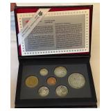 1996 Royal Canadian Double Dollar 7 Coin Proof Set - MacIntosh Silver Dollar Original Packaging w/ COA