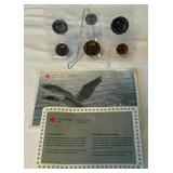 1994 Royal Canadian Uncirculated Proof-Like 6 Coin Set Original Packaging w/ COA, minor damage to external envelope