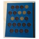 Partial 24 coin Jefferson Nickel Collection from 1939 to 1961 Official Whitman Coin Folder