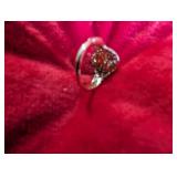 Size 7 1.5 Carat Mined Diamond 14 Carat Gold Cushion Bridal Ring, Never Worn!