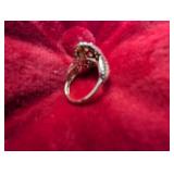 Size 7 1.5 Carat Mined Diamond 14 Carat Gold Cushion Bridal Ring, Never Worn!
