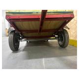 4 Foot Haul Master 1090 LB Capacity Utility Trailer with 12" Wheels and Custom Built Wooden Enclosure