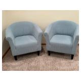 Pair of Upholstered Accent Armchairs (Lot of 2)
