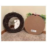 Holiday Decor - Welcome Wreath & Gnome for the Holidays Sign