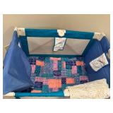 Evenflo Happy Camper Portable Playard - Foldable Baby Play Yard with Mesh Sides